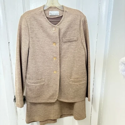 Conjunto de 2 piezas de chaqueta y falda informales Queen años 70 vintage para mujer talla mediana 8-10 Foto 1 de 4