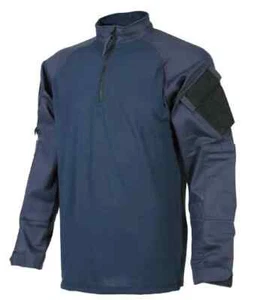 Tru-Spec Navy 1/4 Zip Combat Shirt Flame Resistant Tactical Shirt - Picture 1 of 7