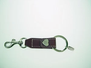 COACH Burgundy HEART Key Ring - Picture 1 of 2