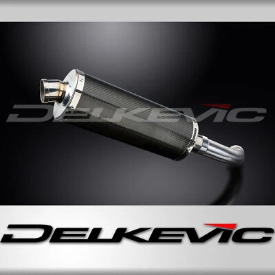 BMW F800 S/ST 2006-2014 Delkevic Slip On 14" Oval Carbon Exhaust Muffler Kit - Image 1 of 4