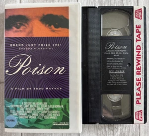 Poison VHS Todd Haynes Edith Meeks Larry Maxwell Susan Gayle Norman Rare NC-17 - Picture 1 of 3