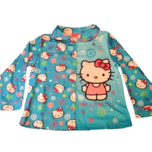 Hello Kitty Girls sleepwear 2 Piece Pajama Set Blue Multi Toddler Size 4T PJ NWT - Picture 1 of 2