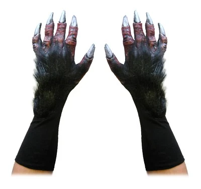 Red Devil Demon Claws Hands Adult Halloween Costume Gloves - Image 1 of 3