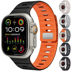 Para Apple Watch Series 9 8 7 6 5 4 3 SE Imán Deportivo Correa de Silicona Correa de Repuesto - Imagen 1 de 34