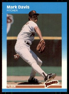 1987 Fleer Update Glossy Mark Davis San Diego Padres #U-21