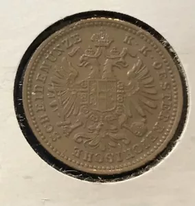 AUSTRIA 1885 1 KREUZER BROWN UNCIRCULATED - 2 YEAR ISSUE TYPE - Picture 1 of 2