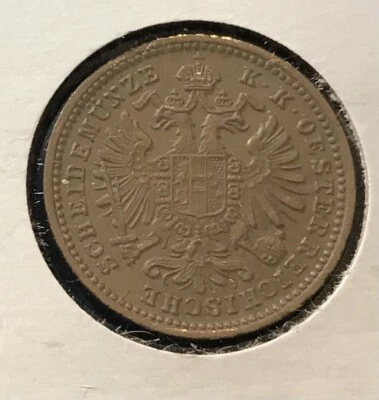AUSTRIA 1885 1 KREUZER BROWN UNCIRCULATED - 2 YEAR ISSUE TYPE - Image 1 of 2