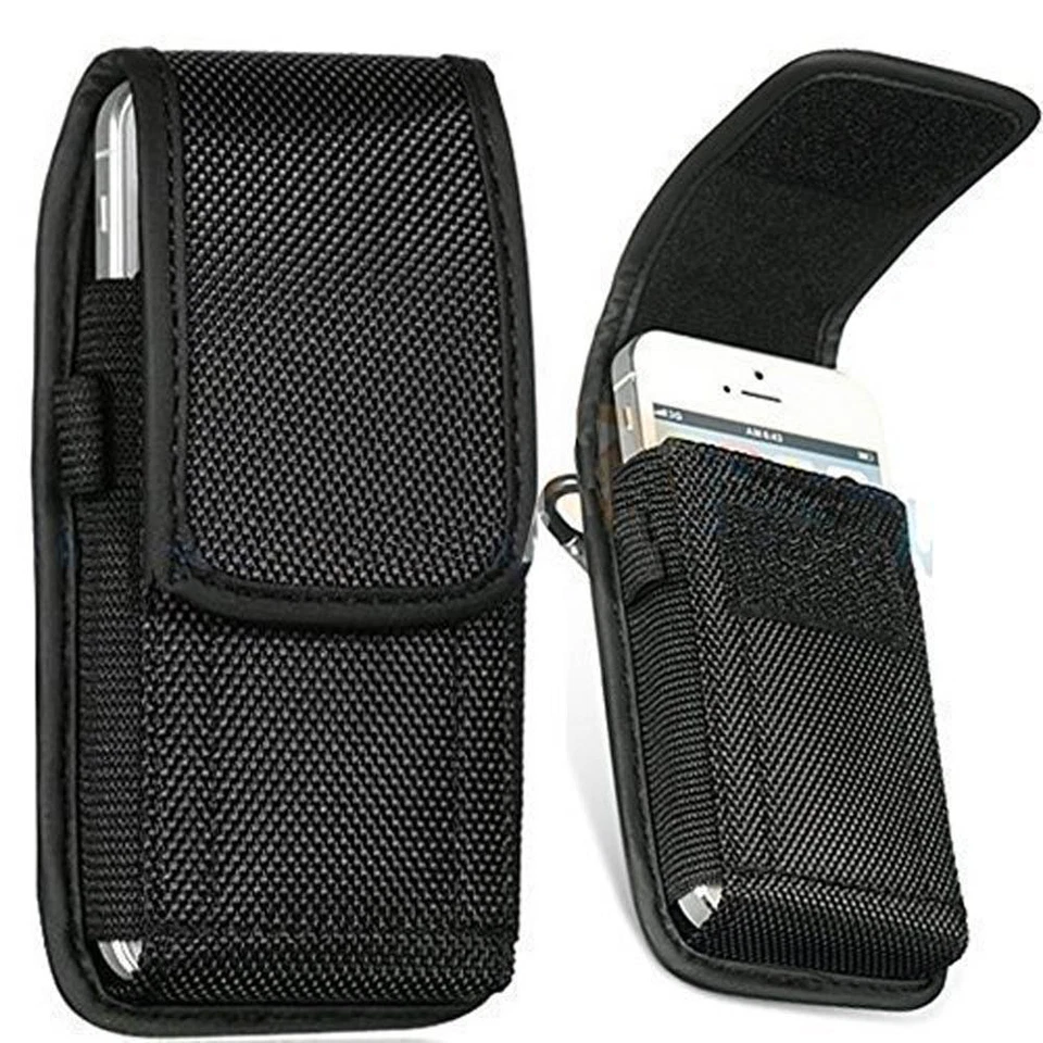 Universal Nylon Belt Pouch with Hook and Belt Loop for Mobile Phones - Image 1 of 1