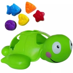 Turtle Baby Shape Sorter Toy with 6 Colorful Blocks, Sorting & Matching Puzzle - Picture 1 of 7
