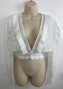 DARK PINK LONDON White Lace Top Women’s Size UK 20 RRP £42 - Picture 1 of 12