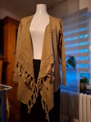 B&C Strickjacke Cardigan gr 42 Damen Braun/Natur Neu ! - Bild 1 von 2