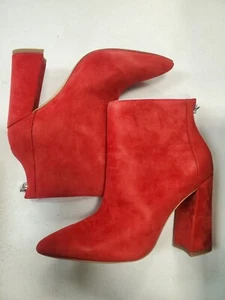 Charles David Micro Bootie Red Suede Women's *Size 5.5* (F9B-2306) - Picture 1 of 8