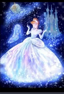 5D DIY Diamante Arte Pittura, Kit Ricamo Artigianale Cenerentola (30cmx20cm) - Foto 1 di 3