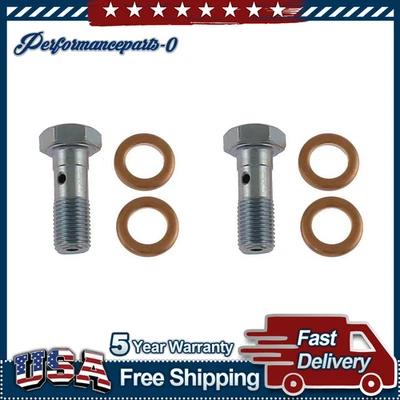 2x Perno de banjo hidráulico de freno trasero para Ford F-250 Super Duty 2013~2019 Foto 1 de 3