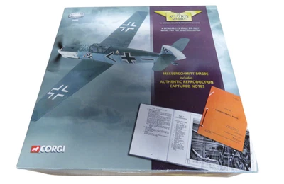 Corgi Messerschmitt BF109E  Aviation Archive 49205 1/72 + Pilot Notes NEW - Image 1 of 4
