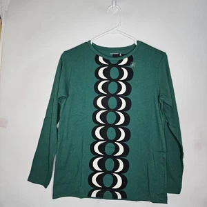 Camisa manga larga verde talla 13 Uniqlo X Marimekko niña nueva con etiquetas  - Imagen 1 de 6
