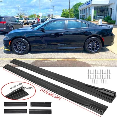 Kit de cuerpo de panel basculante de extensión de faldón lateral divisor de labios para Dodge Charger R/T Foto 1 de 4