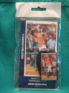 2015 Houston Astros Limited Edition Medaille/Mini Poster-Carlos Correa-2015 AL ROY - Bild 1 von 1