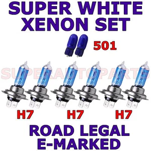 BMW 5 SERIES ESTATE 1996-2004 SET H7 H7 H7 501 W5W XENON halogen LIGHT BULBS - Picture 1 of 1