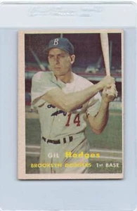 1957 Topps #80 Gil Hodges Dodgers EX *4153 - Picture 1 of 1