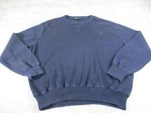 Ralph Lauren Sweater Mens XL Blue Pullover Sweatshirt East Coast Prep - Picture 1 of 11