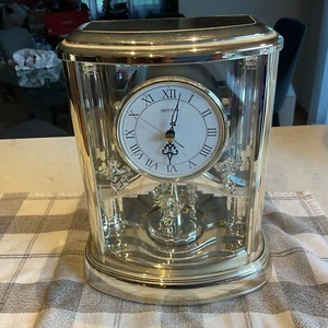Rhythm Quartz Clock Swinging Cherubs Pendulum 10" Vintage Watch Melody Chime - Picture 1 of 4