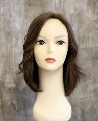 100% EUROPEAN PROCESSED HUMAN HAIR 16" LIGHT BROWN 07042024 - Image 1 of 4