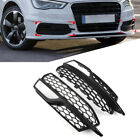 Front Right Bumper Fog Light Grille Cover Honeycomb For Audi A3 S-line S3 13-17