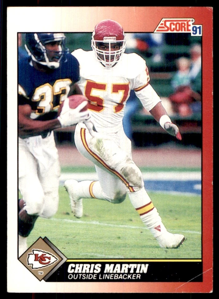 1991 Score Chris Martin Kansas City Chiefs #157 - Image 1 of 2