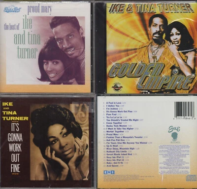 IKE & TINA TURNER IT'S GONNA WORK OUT FINE +GOLDEN EMPIRE + THE BEST OF 3 CD LOT - Image 1 of 4