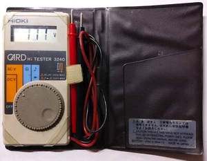 Vintage HIOKI 3240 Profi Digital Taschen Multimeter Pocket Tester in Etui Japan - Bild 1 von 2