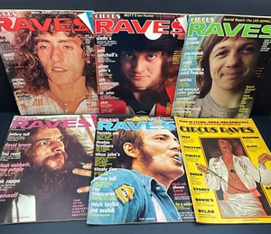 Circus Raves Magazine Lot of 6 Issues 1974/1975 - F/VF All have Foldout Posters - Picture 1 of 19