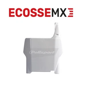 Honda CR125 CR250 CRF250R CRF450R Front Number Plate 2004-2007 White Polisport - Picture 1 of 6