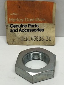 1 NOS Harley-Davidson Axle Spacer Nut OEM 43886-30 Robison HD AMF UL VL FL WL