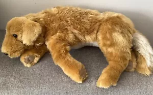 Realistische Golden Retriever Ditz Designs 24 Zoll Stofftier Hund Henne Haus Plüsch liegend - Bild 1 von 9