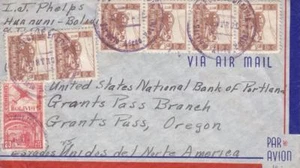 Bolivia to Grants Pass, ORO, 1935, correo aéreo (21518) - Imagen 1 de 1