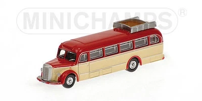 1:160 Minichamps Bus Mercedes Benz O 6600 1950 Red & Cream 169038080 Diecast Mod - Immagine 1 di 2