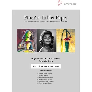 Hahnemuhle Matte FineArt Textured Archival Inkjet 6 Paper Sample Pack, 8.5x11... - Picture 1 of 2
