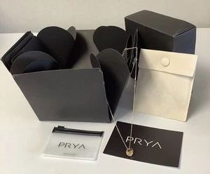 PRYA Gold Plated Interlinking Knot Pendant and Chain - Picture 1 of 8