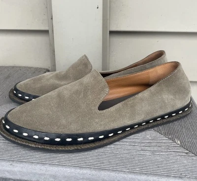 Mocassim sem salto feminino Rag & Bone Safari cáqui Cairo camurça tamanho 8.5 / 38.5 - Imagem 1 de 4