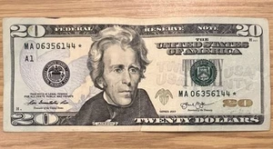 2013 $20 Star Note circulated ungraded Boston # MA06356144* nice condition - Picture 1 of 3