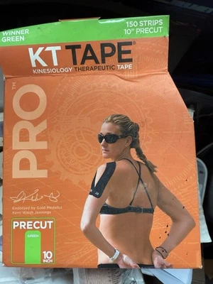 KT Tape Green Pro Jumbo Sports Med roll 150 strips 10” KT TAPE Kinesiology - Image 1 of 2