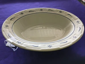 LONGABERGER Gewebte Traditionen Ovale Gemüseschüssel in CLASSIC BLUE 11" - Bild 1 von 4