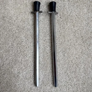 Pair of Rogers Vintage 60s Swivo Swivomatic era Bass Drum HEX Spur Legs - 9” - Picture 1 of 9