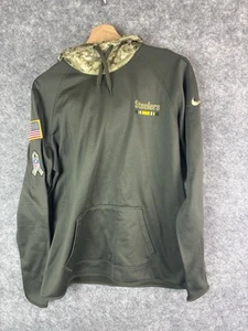 Pittsburgh Steelers Hoodie Mens Large Military Salute To Service Camo USA Nike - Picture 1 of 9