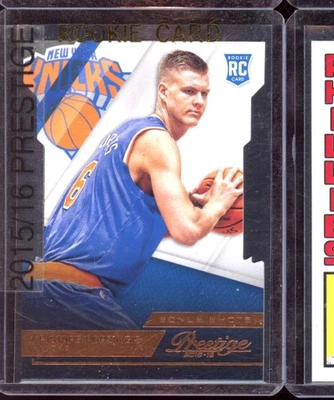 2015 PANINI PRESTIGE KRISTAPS PORZINGIS BRONZE PARALLEL RC BONUS SHOTS 36/149 - Image 1 of 2