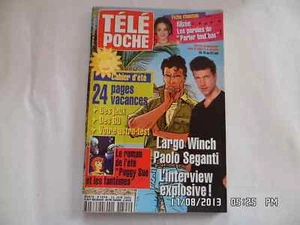 TELE POCHE N°1844 DU 16 AU 22 JUIN 2001 LARGO WINCH PAOLO SEGANTI E20 - Imagen 1 de 1