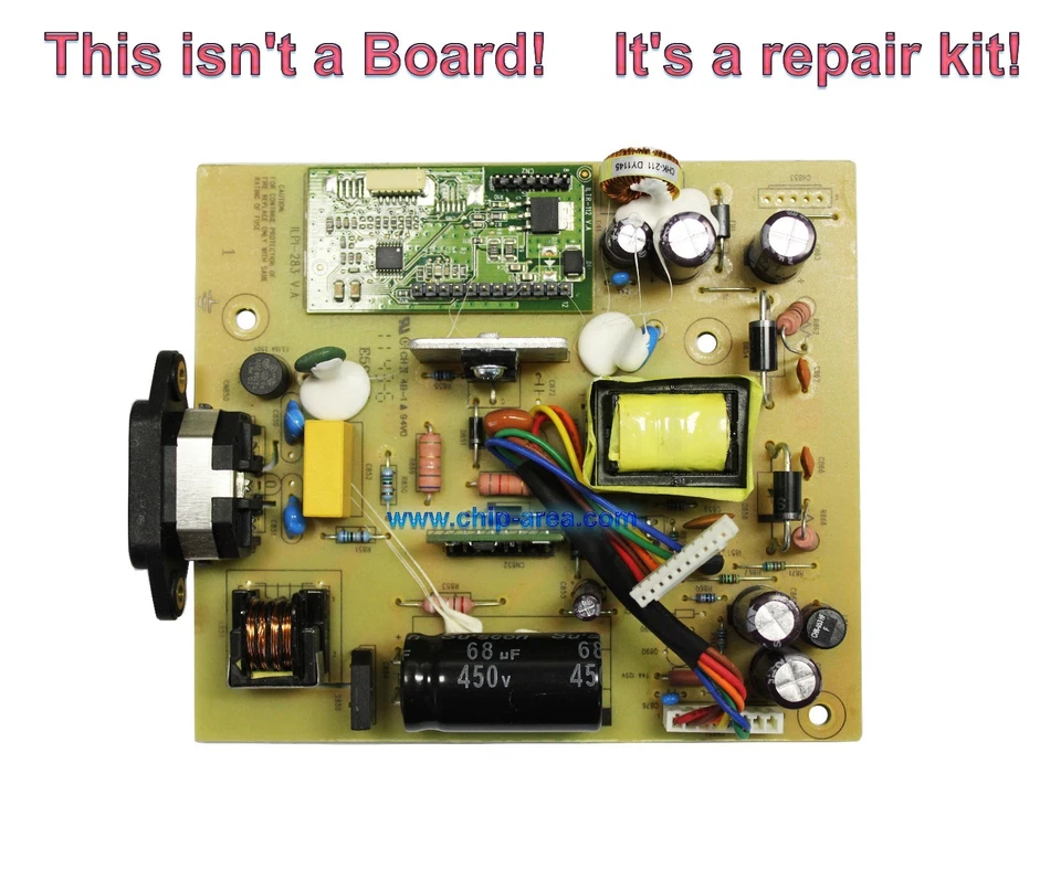 Repair Kit Capacitors For LCD HP1506 For Power Supply ILPI-283 V.A 491A014M1400H - Image 1 of 1