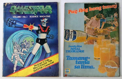 1979 Philippines QUESTOR SCIENCE Mag COMICS Mazinger Z, Voltes V Vol. 1 No. 2 - Image 1 of 4