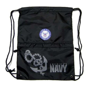 US NAVY NAVY STRONG 17.5" DRAWSTRING BAG BACKPACK TRAVEL STRING POUCH-NEW!  - Picture 1 of 1